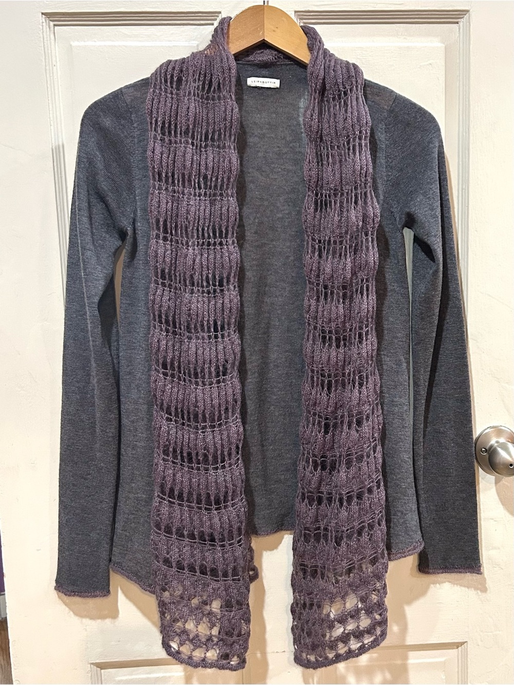 Anthropologie Leifsdottir RARE Wool Mohair Cardigan Fairy WhimsiGoth Size S